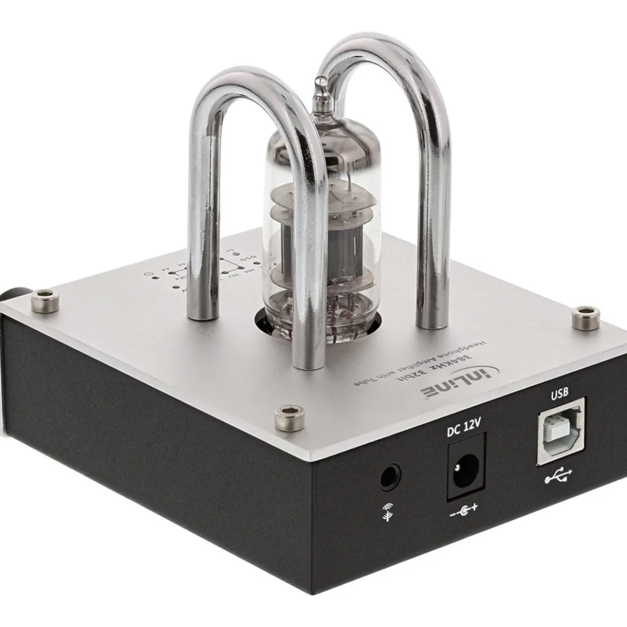 InLine AmpUSB, HiRes Audio HiFi DSD Kopfhörer-Röhrenverstärker USB Digital Audio Konverter 384kHz/32-Bit