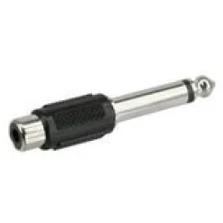 InLine Audio Adapter 6.3mm Klinke Stecker Mono auf Cinch Buchse Schwarz