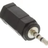 InLine Audio Adapter 2.5mm Klinke Stecker Stereo auf 3.5mm Klinke Buchse Stereo Schwarz