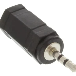 InLine Audio Adapter 2.5mm Klinke Stecker Stereo auf 3.5mm Klinke Buchse Stereo Schwarz