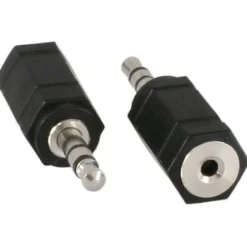 InLine Audio Adapter 2.5mm Klinke Buchse Stereo auf 3.5mm Klinke Stecker Stereo Schwarz