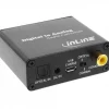 InLine Audio-Konverter Digital zu Analog, Toslink & Cinch Eingang zu Cinch Stereo Ausgang, USB Power