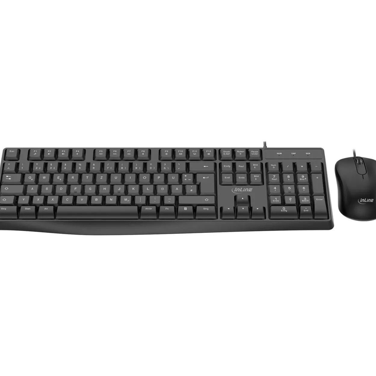 InLine Basic Desktop II Deutsch USB schwarz
