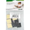 InLine Befestigungssockel für Kabelbinder 30x30mm selbstklebend schwarz 10 Stück