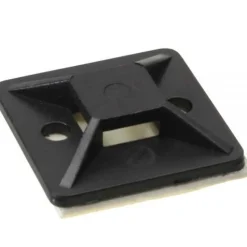 InLine Befestigungssockel für Kabelbinder 30x30mm selbstklebend schwarz 10 Stück