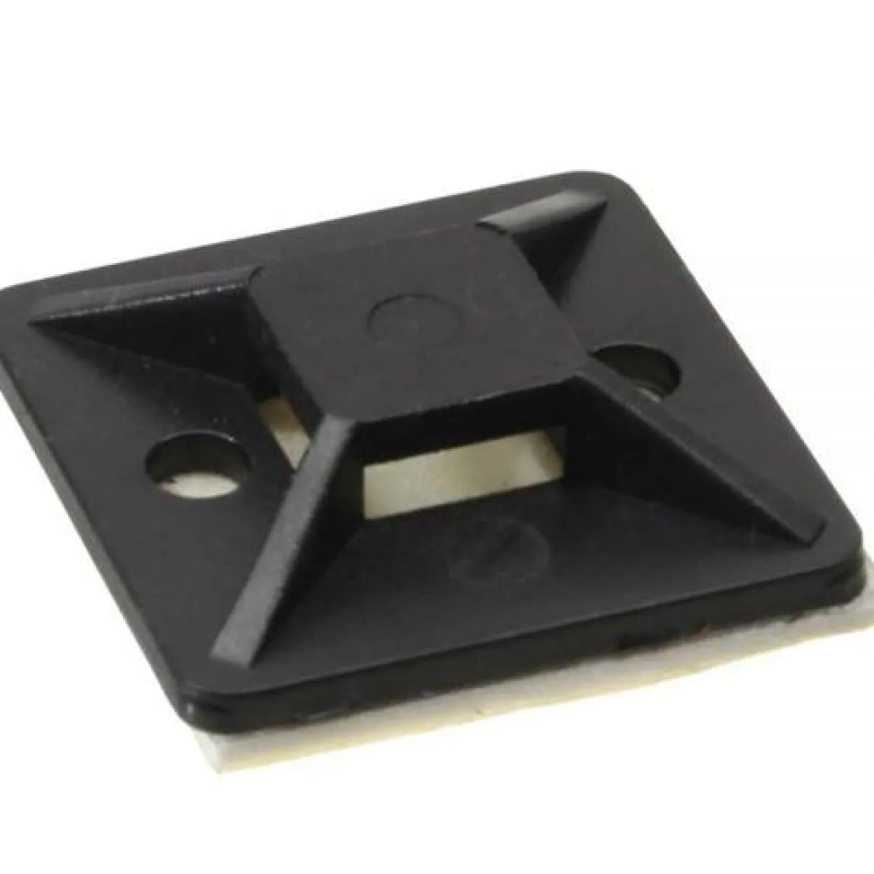 InLine Befestigungssockel für Kabelbinder 30x30mm selbstklebend schwarz 10 Stück