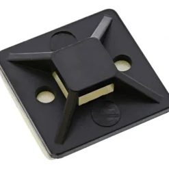 InLine Befestigungssockel für Kabelbinder 25x25mm selbstklebend schwarz 10 Stück