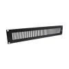 InLine 19" Blindplatte perforiert, 2HE, RAL 9005 schwarz