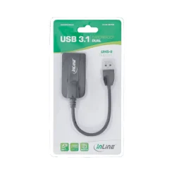 InLine Card Reader USB 3.1 USB-A, für SD/SDHC/SDXC, microSD, UHS-II kompatibel