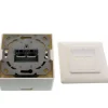 InLine Cat.6A Anschlussdose AP/UP 2x RJ45 Buchse RAL9010 weiß senkrecht