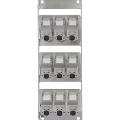 InLine Cat.6A Keystone-Verteilerkasten, Wand-/Hutschiene, STP, 9 Port