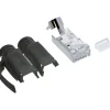 InLine Crimpstecker Cat.6A RJ45 geschirmt, mit Knickschutz und Einfädelhilfe, schwarz 10er Pack