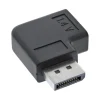 InLine DisplayPort Adapter, DisplayPort Stecker / Buchse links gewinkelt