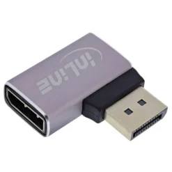 InLine DisplayPort 1.4 Adapter, DisplayPort Stecker /Buchse, 90° rechts, 8K UHD