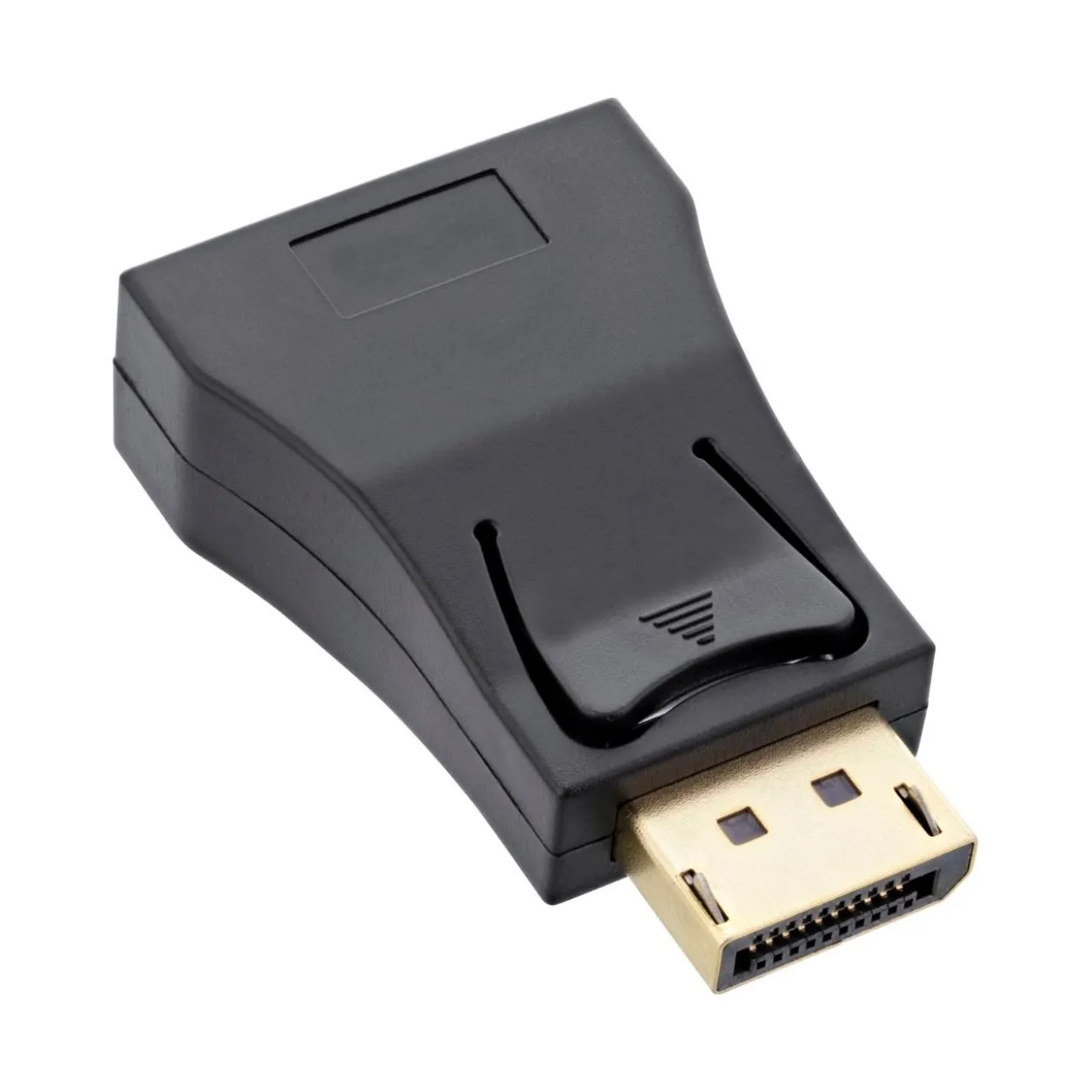 InLine DisplayPort Konverter, DisplayPort Stecker auf VGA Buchse, FullHD/60Hz, schwarz/gold