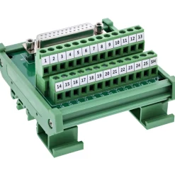 InLine D-Sub 25 Terminalblock, Buchse, Schraubklemme, für Hutschiene