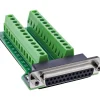 InLine D-Sub 25 Terminalblock, Buchse, 2-reihig, Schraubklemme