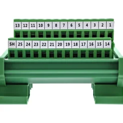 InLine D-Sub 25 Terminalblock, Stecker, Schraubklemme, Hutschiene, nummeriert