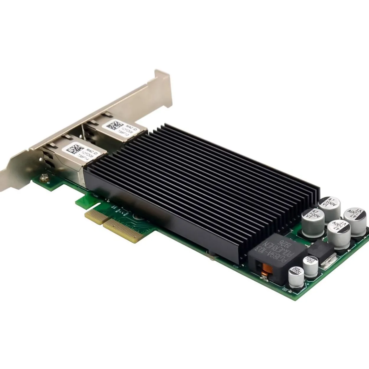 InLine Dual Gigabit Netzwerkkarte, 2x RJ45 1 Gb/s, PCIe x4, PoE+