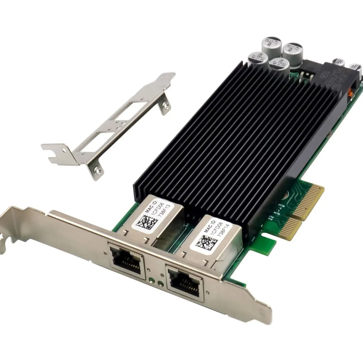 InLine Dual Gigabit Netzwerkkarte, 2x RJ45 1 Gb/s, PCIe x4, PoE+