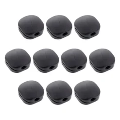 InLine 10er Pack Click Kabelmanager 1-Line, schwarz