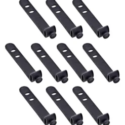 InLine 10er Pack Kabelbinder Silikon, wiederverschließbar, 65x10mm, schwarz
