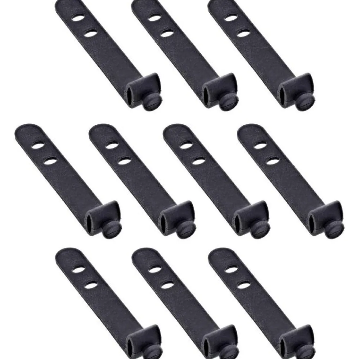 InLine 10er Pack Kabelbinder Silikon, wiederverschließbar, 65x10mm, schwarz