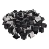 InLine 100er Pack Kabelmanager Klebesockel XL, Nylon, 3M-Klebepad, schwarz