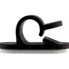 InLine 10er Pack Kabelmanager, mit Klebesockel, 2,8cm, schwarz