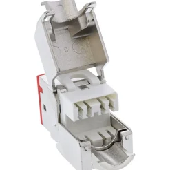 InLine 8er Pack Keystone RJ45 Buchse, geschirmt, Cat.6A, rot