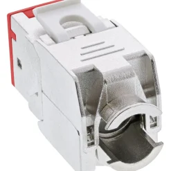 InLine 8er Pack Keystone RJ45 Buchse, geschirmt, Cat.6A, rot