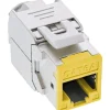 InLine 8er Pack Keystone RJ45 Buchse, geschirmt, Cat.6A, gelb