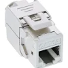 InLine 8er Pack Keystone RJ45 Buchse, geschirmt, Cat.6A, weiß