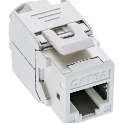 InLine 8er Pack Keystone RJ45 Buchse, geschirmt, Cat.6A, weiß