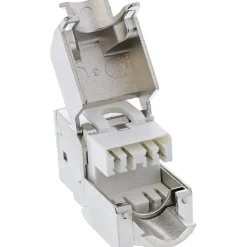 InLine 8er Pack Keystone RJ45 Buchse, geschirmt, Cat.6A, weiß