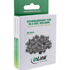 InLine 50er Pack Schraubenset, für M.2 SSD, M2x3mm