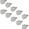 InLine 10er Pack silberne Rändelschrauben für Gehäuse (ATS12-S)