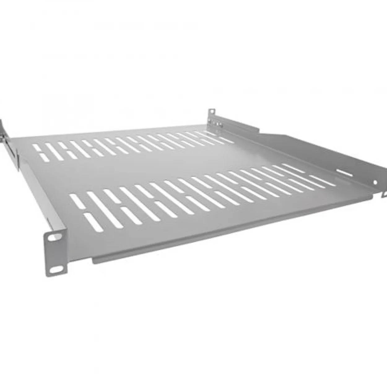 InLine 19" Fachboden, 450mm, 50kg, 1HE, RAL 7035 grau