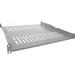 InLine 19" Fachboden, 450mm, 50kg, 1HE, RAL 7035 grau