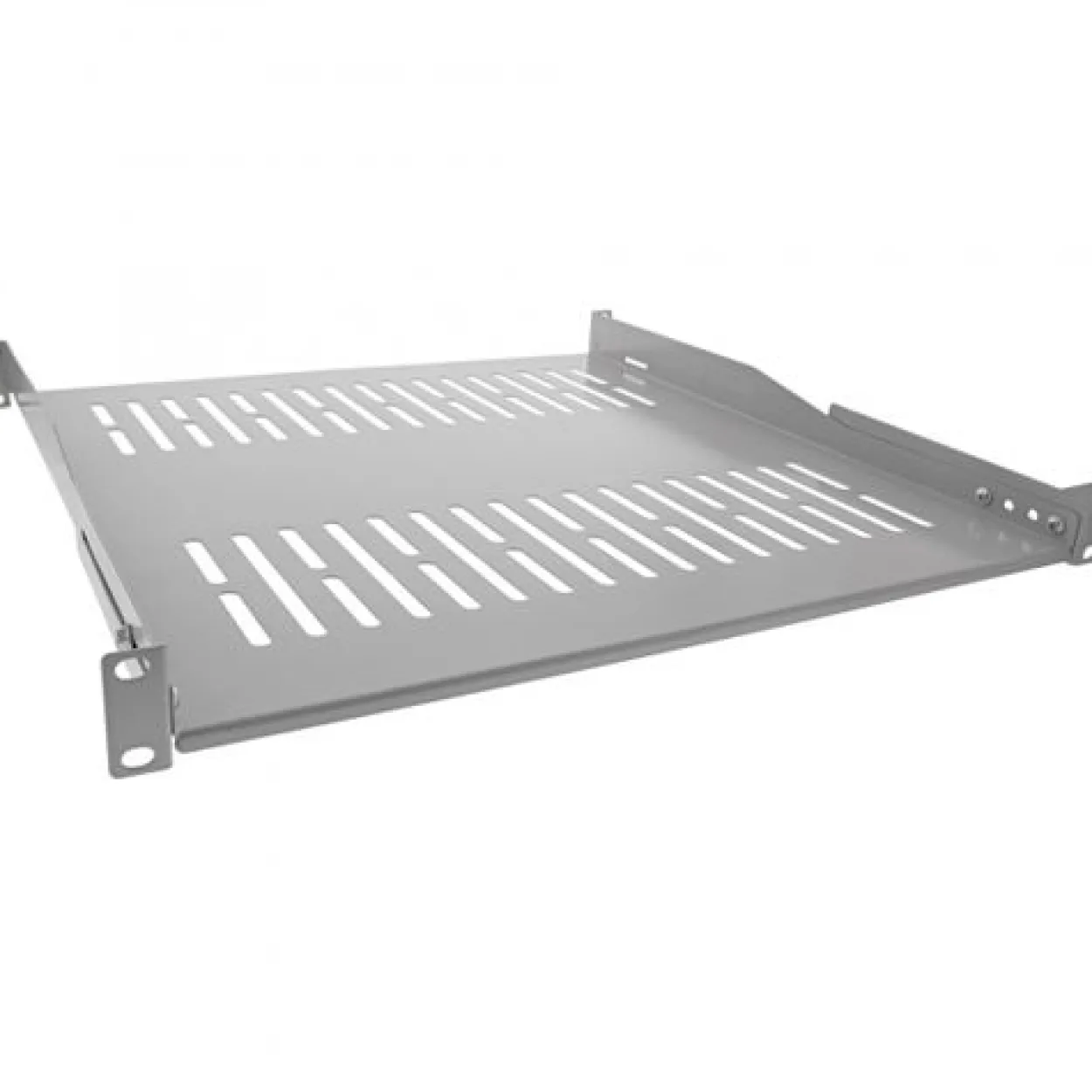 InLine 19" Fachboden, 450mm, 50kg, 1HE, RAL 7035 grau