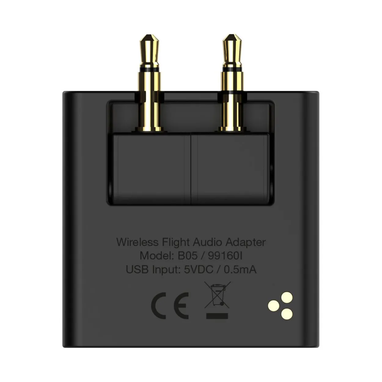 InLine Flugzeug Bluetooth Audio Transmitter Sender, BT 5.0, aptX HD/LL, Flight Adapter mit Ladecase