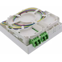 InLine FTTH Anschlussbox vorkonfektioniert 4x LC/APC 9/125µm 40m