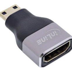 InLine HDMI Adapter, HDMI A Buchse / Mini HDMI C Stecker, 8K UHD