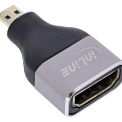 InLine HDMI Adapter, HDMI A Buchse / Micro HDMI D Stecker, 8K UHD