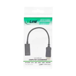 InLine HDMI Adapterkabel Displayport Stecker auf HDMI Typ A Buchse Schwarz 4K