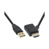 InLine HDMI Adapter Stecker/Buchse mit USB-Power Einspeisung