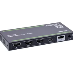 InLine HDMI Switch, 4-fach, 48Gb/s, 8K@60Hz, mit USB-C