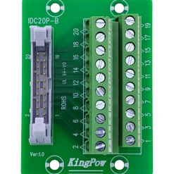 InLine IDC 20 Buchse an Terminalblock, 10-polig, auf Platine