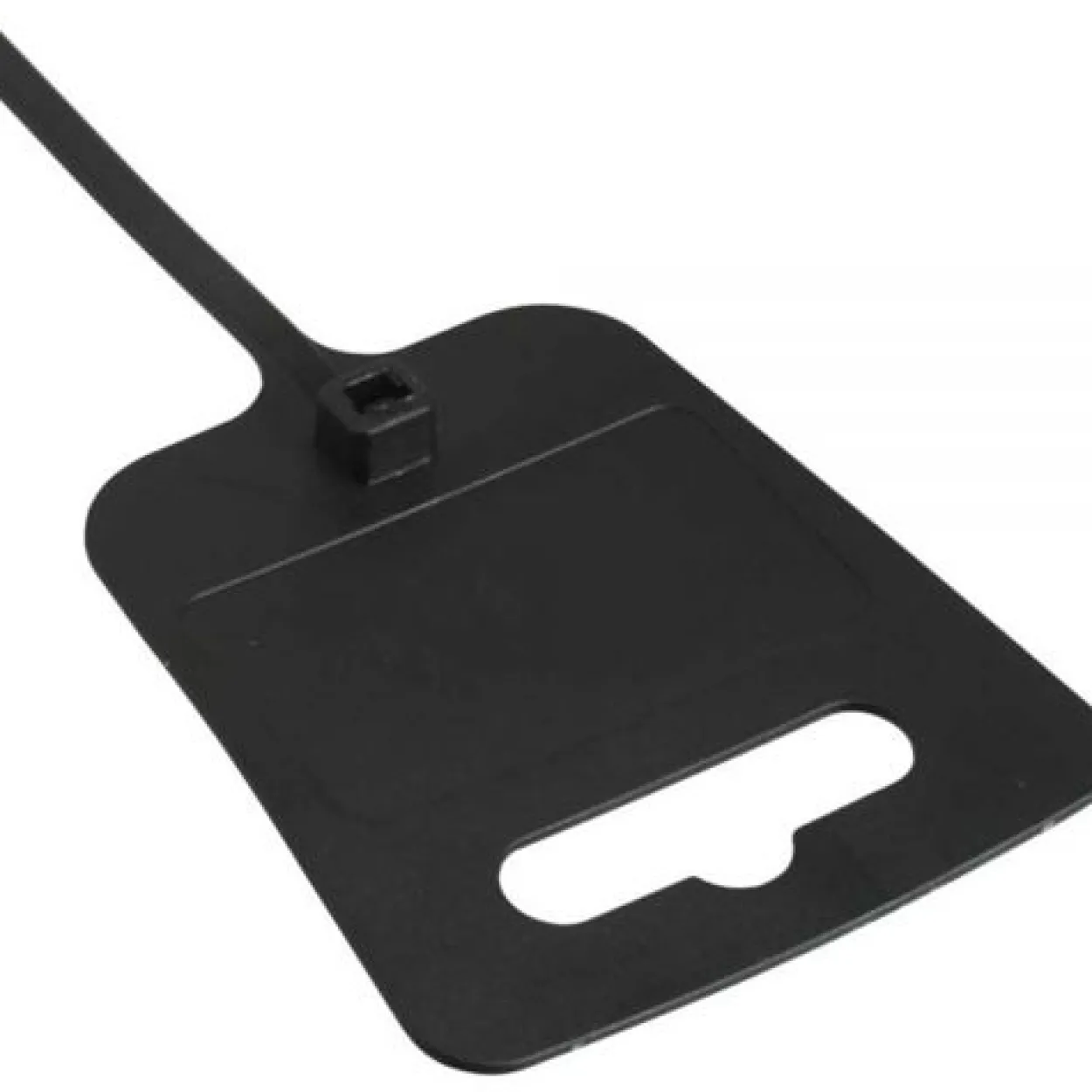 InLine Kabelbinder mit Beschriftungsfeld und Eurolochung 5,0mm x200mm schwarz 100 Stück