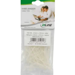 InLine Kabelbinder 2,5mm x100mm natur 100 Stück